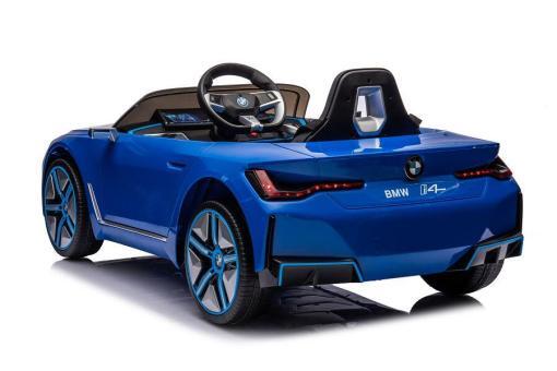Kinderfahrzeug elektrisch "BMW i4" - lizenziert - 12V7A Akku, 4 Motoren- 2,4Ghz Fernsteuerung, MP3, Ledersitz+EVA – Bild 17
