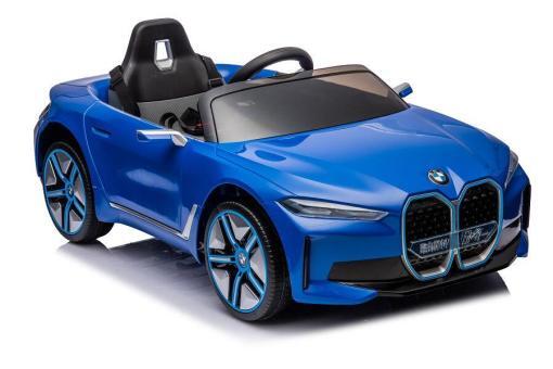 Kinderfahrzeug elektrisch "BMW i4" - lizenziert - 12V7A Akku, 4 Motoren- 2,4Ghz Fernsteuerung, MP3, Ledersitz+EVA – Bild 5