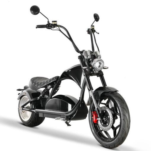 Elektro Scooter Coco Bike E-Chopper mit Straßenzulassung bis zu 48 km/h schnell - ca. 75 km Reichweite, 60V | 2000W | 30AH Akku -CP4 Max-2