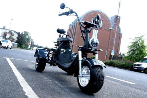 E-Scooter mit Straßenzulassung - drei Räder Trike 35km/120km Reichweite, 60V | 2000W | 20AH/40AH/50AH Akku CP3.1