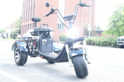 E-Scooter mit Straßenzulassung - drei Räder Trike 35km/120km Reichweite, 60V | 2000W | 20AH/40AH/50AH Akku CP3.1 – Bild 3