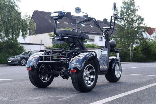 E-Scooter mit Straßenzulassung - drei Räder Trike 35km/120km Reichweite, 60V | 2000W | 20AH/40AH/50AH Akku CP3.1 – Bild 10