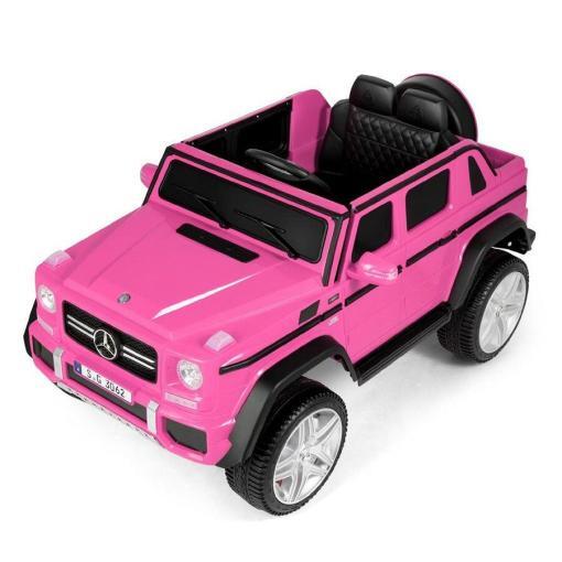 Kinderfahrzeug – Elektro Auto „Mercedes Maybach G650S“ – Lizenziert –4 Motoren - 2,4Ghz Fernsteuerung, MP3+Ledersitz+EVA – Bild 3