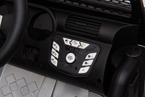 Elektro Kinderauto -  Offroad ,24V Akku, 2x200W Motoren "Lackiert Silber" 2,4Ghz+Ledersitz+EVA – Bild 7