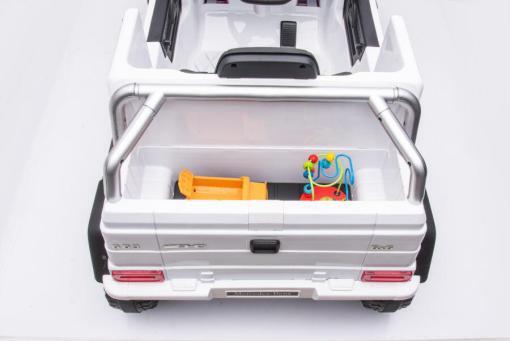 Elektrisches Kinderauto - "Mercedes G63 AMG 6x6" - lizenziert - 12V7AH Akku + 2,4Ghz+Ledersitz+EVA-Schwarz – Bild 15