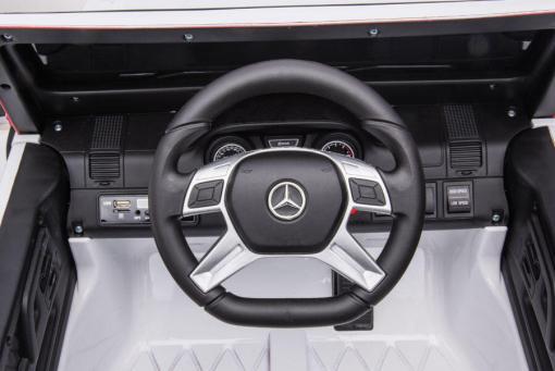Elektrisches Kinderauto - "Mercedes G63 AMG 6x6" - lizenziert - 12V7AH Akku + 2,4Ghz+Ledersitz+EVA-Schwarz – Bild 14