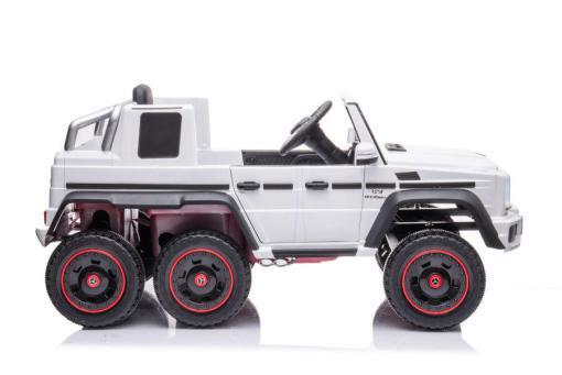 Elektrisches Kinderauto - "Mercedes G63 AMG 6x6" - lizenziert - 12V7AH Akku + 2,4Ghz+Ledersitz+EVA-Schwarz – Bild 11