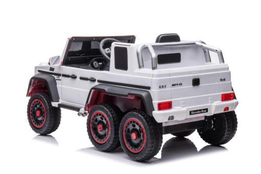 Elektrisches Kinderauto - "Mercedes G63 AMG 6x6" - lizenziert - 12V7AH Akku + 2,4Ghz+Ledersitz+EVA-Schwarz – Bild 7