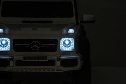 Elektrisches Kinderauto - "Mercedes G63 AMG 6x6" - lizenziert - 12V7AH Akku + 2,4Ghz+Ledersitz+EVA-Schwarz – Bild 13