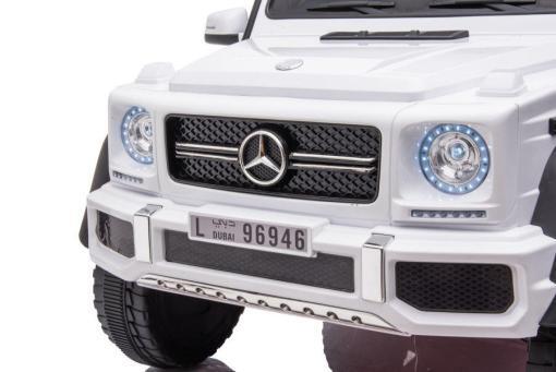 Elektrisches Kinderauto - "Mercedes G63 AMG 6x6" - lizenziert - 12V7AH Akku + 2,4Ghz+Ledersitz+EVA-Schwarz – Bild 18