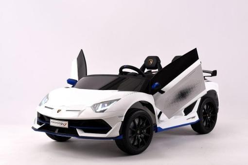 Kinderfahrauto Elektro "Lamborghini Aventador SVJ Xago 2 Sitzer" - lizenziert - 12V7AH  2,4Ghz+Ledersitz+EVA