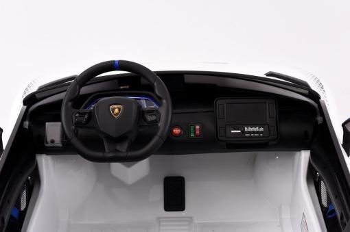 Kinderfahrauto Elektro "Lamborghini Aventador SVJ Xago 2 Sitzer" - lizenziert - 12V7AH  2,4Ghz+Ledersitz+EVA – Bild 8
