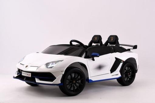 Kinderfahrauto Elektro "Lamborghini Aventador SVJ Xago 2 Sitzer" - lizenziert - 12V7AH  2,4Ghz+Ledersitz+EVA – Bild 10