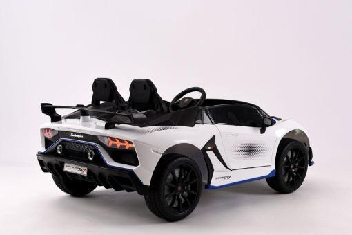 Kinderfahrauto Elektro "Lamborghini Aventador SVJ Xago 2 Sitzer" - lizenziert - 12V7AH  2,4Ghz+Ledersitz+EVA – Bild 9