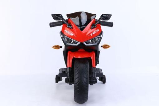 Kindermotorrad Elektro 888 - 12V 4,5A Akku - mit Stützräder, Musik und Lichter -Rot – Bild 5