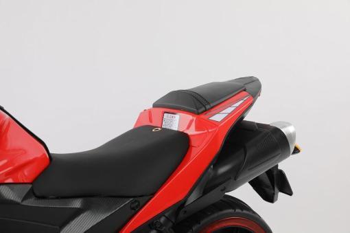 Kindermotorrad Elektro 888 - 12V 4,5A Akku - mit Stützräder, Musik und Lichter -Rot – Bild 8
