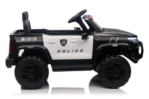 Kinderfahrzeug - Elektro Auto "Polizei" - 24V Akku, 2 Sitzer, 4x200W Motoren, bis zu 10 km/h, 2,4Ghz Fernbedienung, EVA-Reifen, Ledersitz – Bild 4