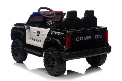Kinderfahrzeug - Elektro Auto "Polizei" - 24V Akku, 2 Sitzer, 4x200W Motoren, bis zu 10 km/h, 2,4Ghz Fernbedienung, EVA-Reifen, Ledersitz – Bild 10