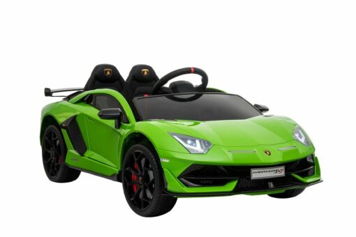 Elektro Kinderauto, Kinderfahrzeug "Lamborghini Aventador SVJ" - lizenziert - 12V - 2,4Ghz Ferngesteuert, MP3, Ledersitz+EVA – Bild 7