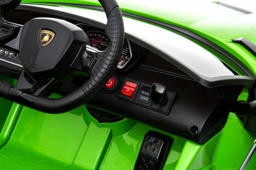 Elektro Kinderauto, Kinderfahrzeug "Lamborghini Aventador SVJ" - lizenziert - 12V - 2,4Ghz Ferngesteuert, MP3, Ledersitz+EVA – Bild 29