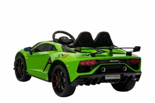 Elektro Kinderauto, Kinderfahrzeug "Lamborghini Aventador SVJ" - lizenziert - 12V - 2,4Ghz Ferngesteuert, MP3, Ledersitz+EVA – Bild 14