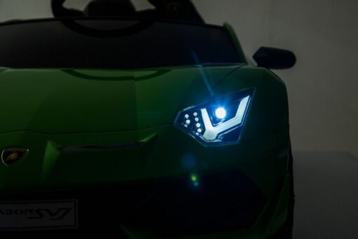 Elektro Kinderauto, Kinderfahrzeug "Lamborghini Aventador SVJ" - lizenziert - 12V - 2,4Ghz Ferngesteuert, MP3, Ledersitz+EVA – Bild 23