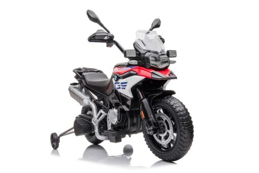 Kindermotorrad Elektrisch BMW F850 GS - 12V7A Akku - mit Stützräder, Musik und Lichter -EVA Reifen – Bild 8