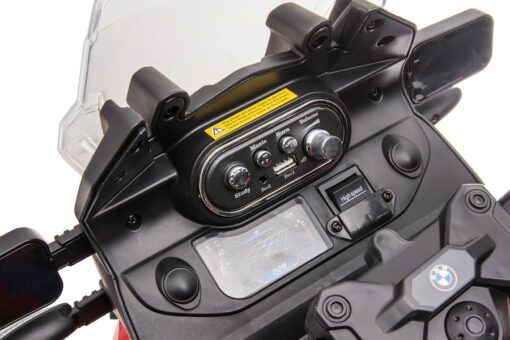 Kindermotorrad Elektrisch BMW F850 GS - 12V7A Akku - mit Stützräder, Musik und Lichter -EVA Reifen – Bild 13