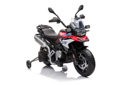 Kindermotorrad Elektrisch BMW F850 GS - 12V7A Akku - mit Stützräder, Musik und Lichter -EVA Reifen – Bild 4