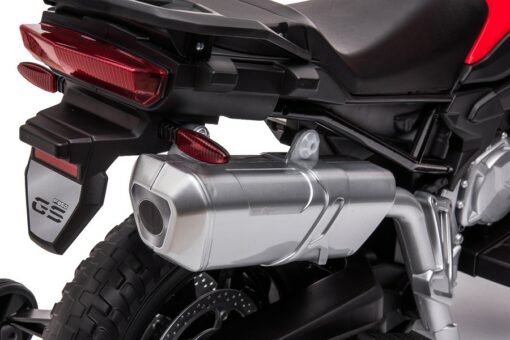 Kindermotorrad Elektrisch BMW F850 GS - 12V7A Akku - mit Stützräder, Musik und Lichter -EVA Reifen – Bild 11