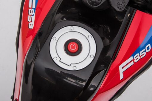 Kindermotorrad Elektrisch BMW F850 GS - 12V7A Akku - mit Stützräder, Musik und Lichter -EVA Reifen – Bild 17