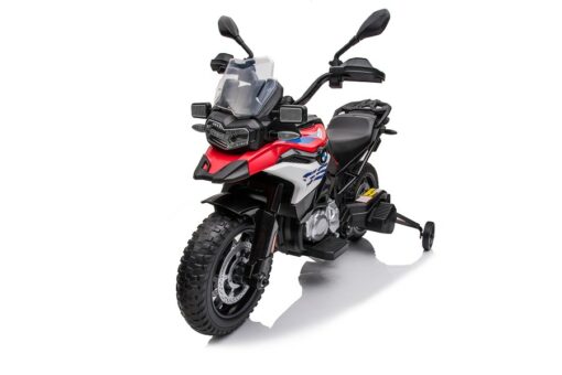 Kindermotorrad Elektrisch BMW F850 GS - 12V7A Akku - mit Stützräder, Musik und Lichter -EVA Reifen – Bild 5