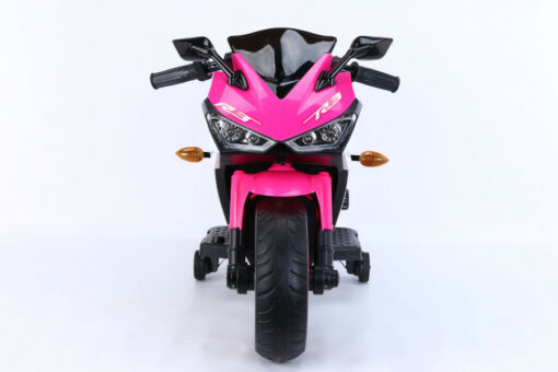 Kindermotorrad Elektro 888 - 12V 4,5A Akku - mit Stützräder, Musik und Lichter -Pink – Bild 4