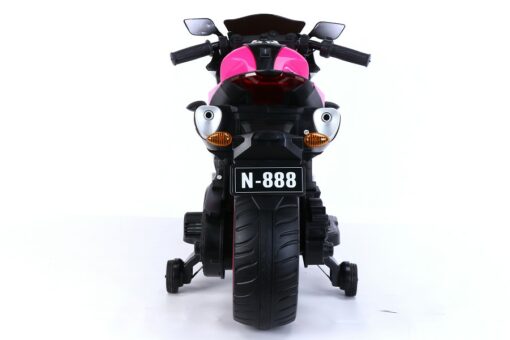 Kindermotorrad Elektro 888 - 12V 4,5A Akku - mit Stützräder, Musik und Lichter -Pink – Bild 5