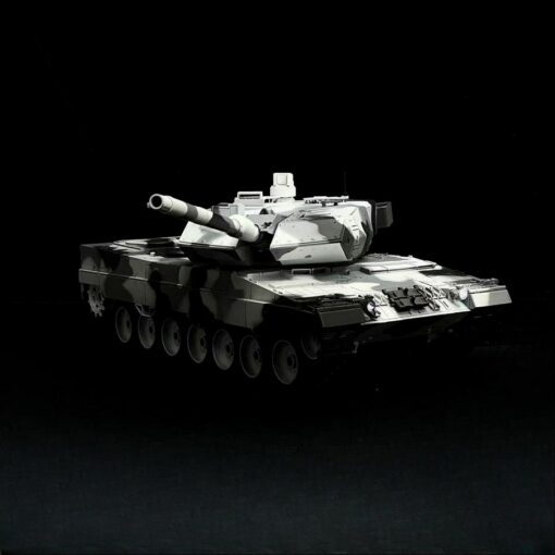 RC Panzer "German Leopard 2A6" Schnee Tarnung Lackiert Heng Long 1:16 mit Stahlgetriebe -2,4Ghz V7.0 – Bild 6