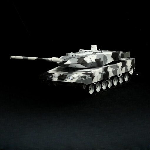 RC Panzer "German Leopard 2A6" Schnee Tarnung Lackiert Heng Long 1:16 mit Stahlgetriebe -2,4Ghz V7.0 – Bild 2