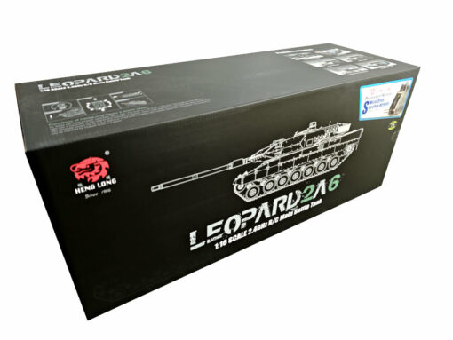 RC Panzer "German Leopard 2A6" Schnee Tarnung Lackiert Heng Long 1:16 mit Stahlgetriebe -2,4Ghz V7.0 – Bild 7