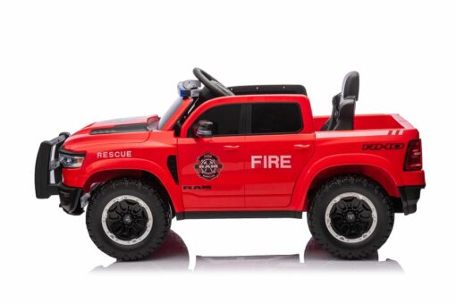 Elektro Kinderfahrzeug - "Feuerwehr Dodge RAM" - 12V10AH Akku,4 Motoren- 2,4Ghz Fernsteuerung, MP3+Sirene – Bild 3