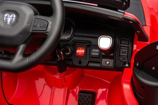 Elektro Kinderfahrzeug - "Feuerwehr Dodge RAM" - 12V10AH Akku,4 Motoren- 2,4Ghz Fernsteuerung, MP3+Sirene – Bild 8
