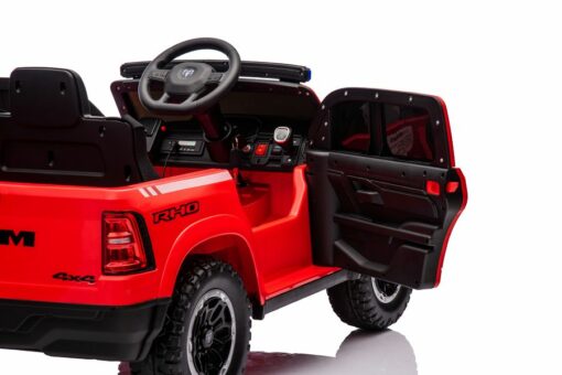 Elektro Kinderfahrzeug - "Feuerwehr Dodge RAM" - 12V10AH Akku,4 Motoren- 2,4Ghz Fernsteuerung, MP3+Sirene – Bild 10