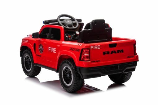 Elektro Kinderfahrzeug - "Feuerwehr Dodge RAM" - 12V10AH Akku,4 Motoren- 2,4Ghz Fernsteuerung, MP3+Sirene – Bild 7