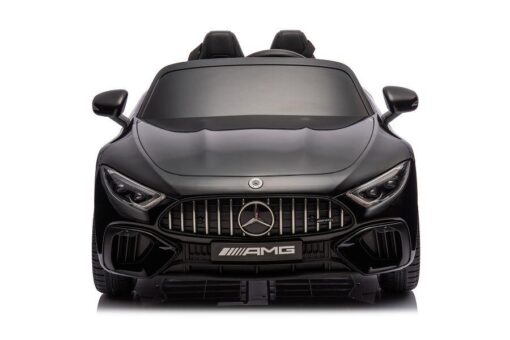 Elektro Kinderauto "Mercedes SL63 AMG" - Lizenziert - 24V Akku, 4 Motoren, 2,4Ghz Fernsteuerung, MP3+Ledersitz+EVA-Lackiert Schwarz – Bild 2