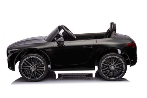 Elektro Kinderauto "Mercedes SL63 AMG" - Lizenziert - 24V Akku, 4 Motoren, 2,4Ghz Fernsteuerung, MP3+Ledersitz+EVA-Lackiert Schwarz – Bild 6