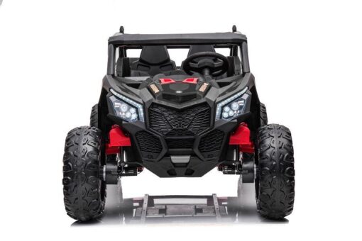 Kinder Elektro Buggy "Com 18"- 24V7A Akku,4x Motoren- 2,4Ghz, Allrad+2 Sitzer+Ledersitz+EVA -Schwarz – Bild 3