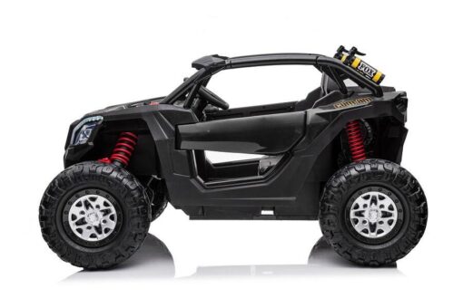 Kinder Elektro Buggy "Com 18"- 24V7A Akku,4x Motoren- 2,4Ghz, Allrad+2 Sitzer+Ledersitz+EVA -Schwarz – Bild 4
