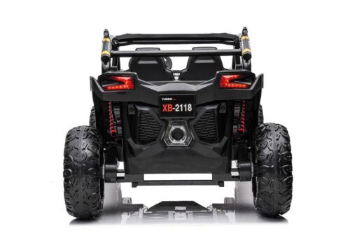 Kinder Elektro Buggy "Com 18"- 24V7A Akku,4x Motoren- 2,4Ghz, Allrad+2 Sitzer+Ledersitz+EVA -Schwarz – Bild 6