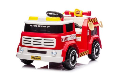 Kinderfahrzeug - Elektro Auto "Feuerwehr" - 12V7AH Akku,4 Motoren- 2,4Ghz Fernsteuerung, MP3+Sirene -911P – Bild 5