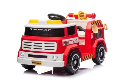 Kinderfahrzeug - Elektro Auto "Feuerwehr" - 12V7AH Akku,4 Motoren- 2,4Ghz Fernsteuerung, MP3+Sirene -911P – Bild 3