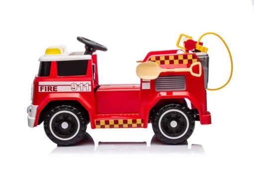 Kinderfahrzeug - Elektro Auto "Feuerwehr" - 12V7AH Akku,4 Motoren- 2,4Ghz Fernsteuerung, MP3+Sirene -911P – Bild 6
