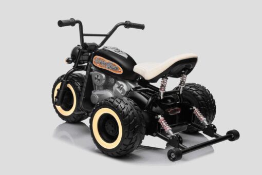 Kindermotorrad Elektrisch 2x800W Brushless Motoren - 24V7A - Schwarz – Bild 2